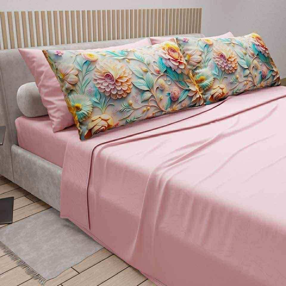 Lenzuola Matrimoniali in Cotone con 2 Federe Omaggio – Made in Italy