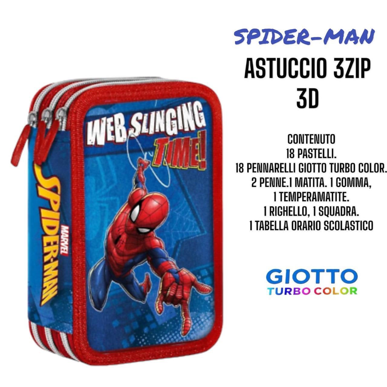 Astuccio 3 zip cartoni animati