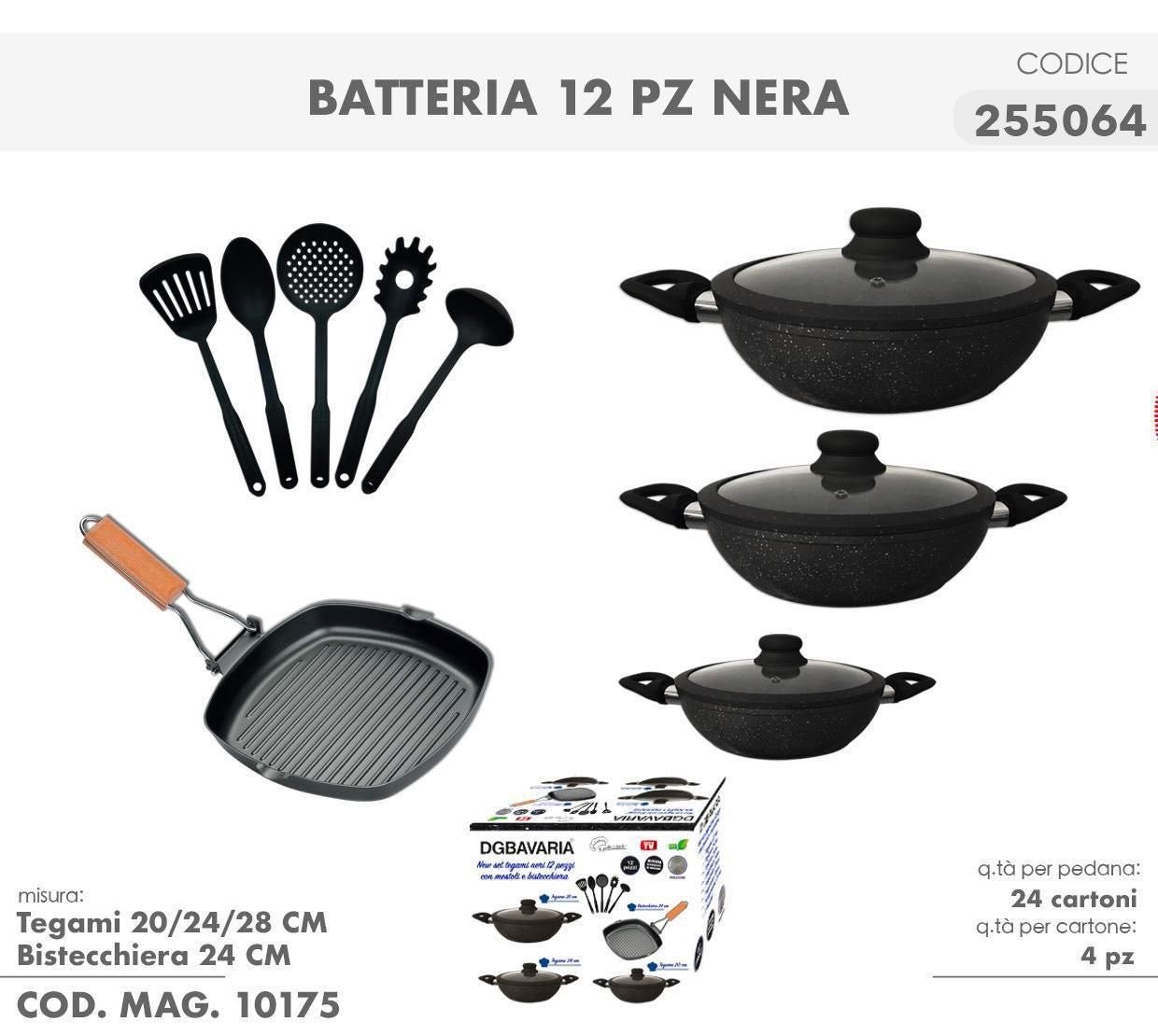 BATTERIA DG BAVARIA 12 PEZZI