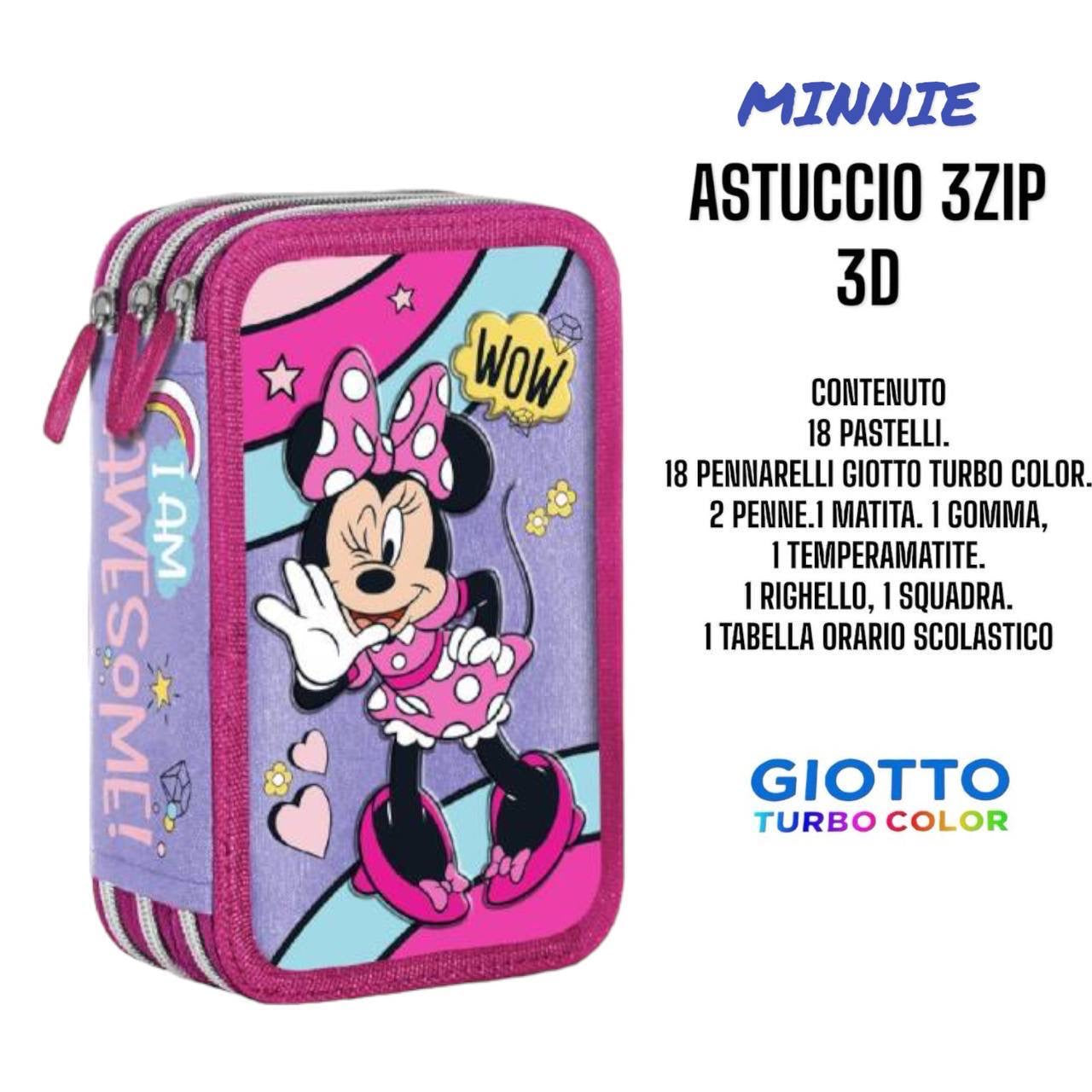 Astuccio 3 zip cartoni animati