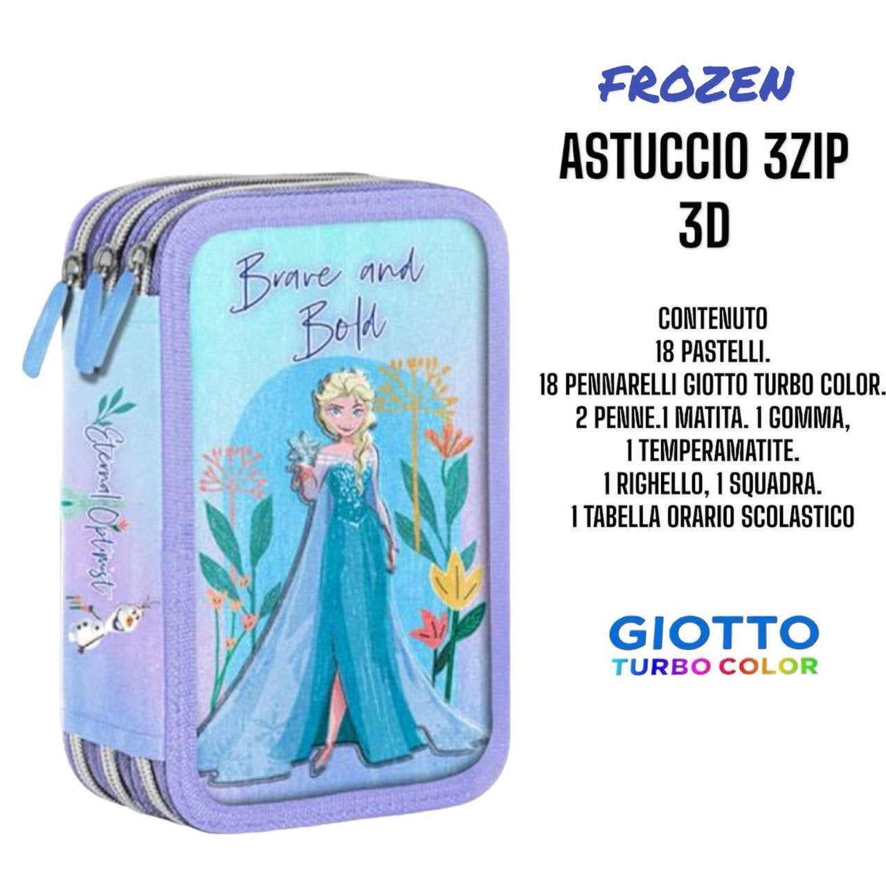 Astuccio 3 zip cartoni animati