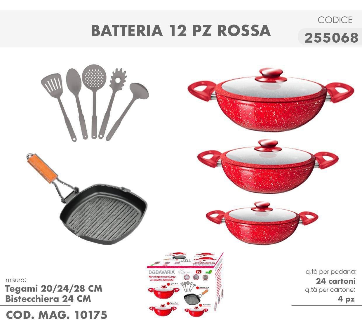 BATTERIA DG BAVARIA 12 PEZZI