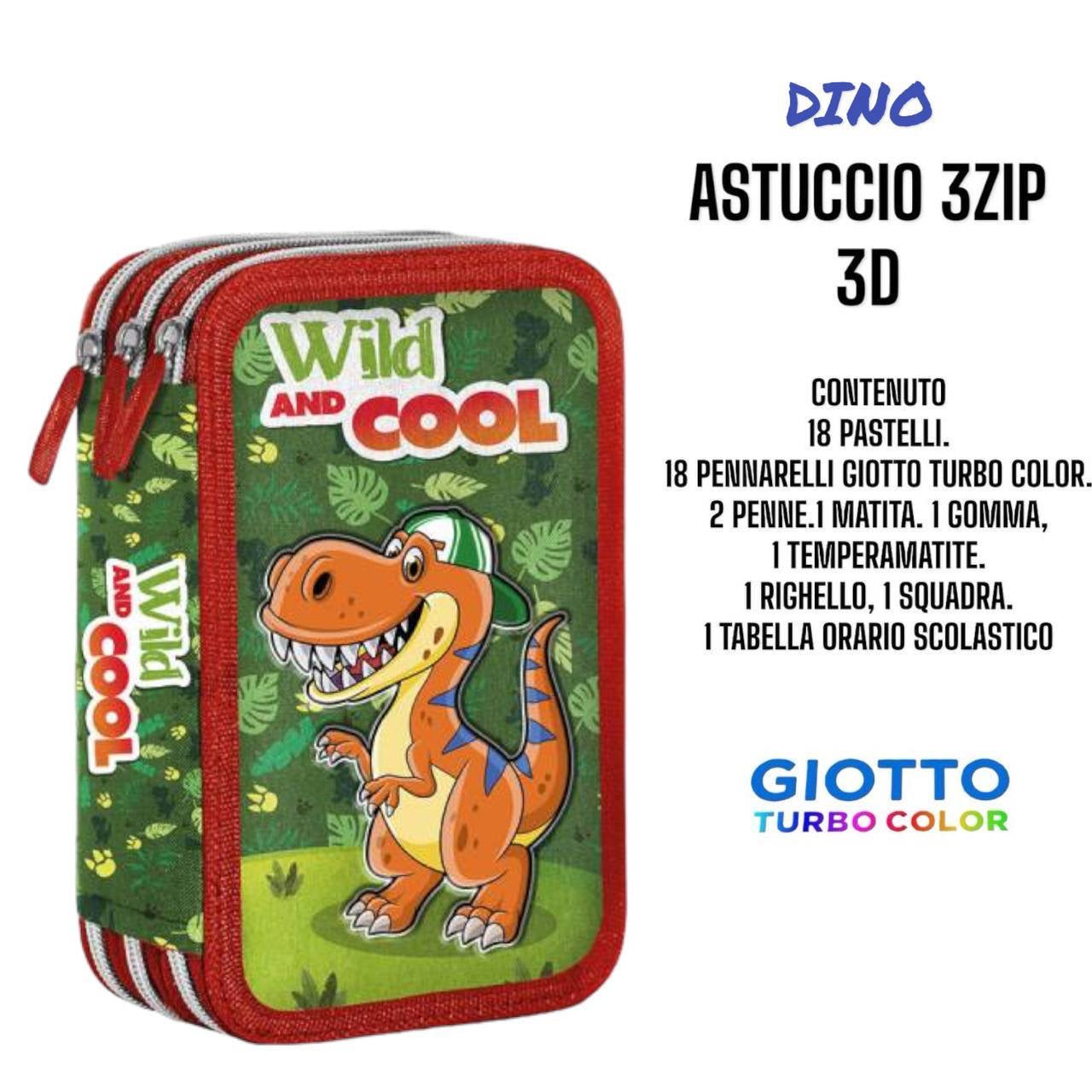 Astuccio 3 zip cartoni animati