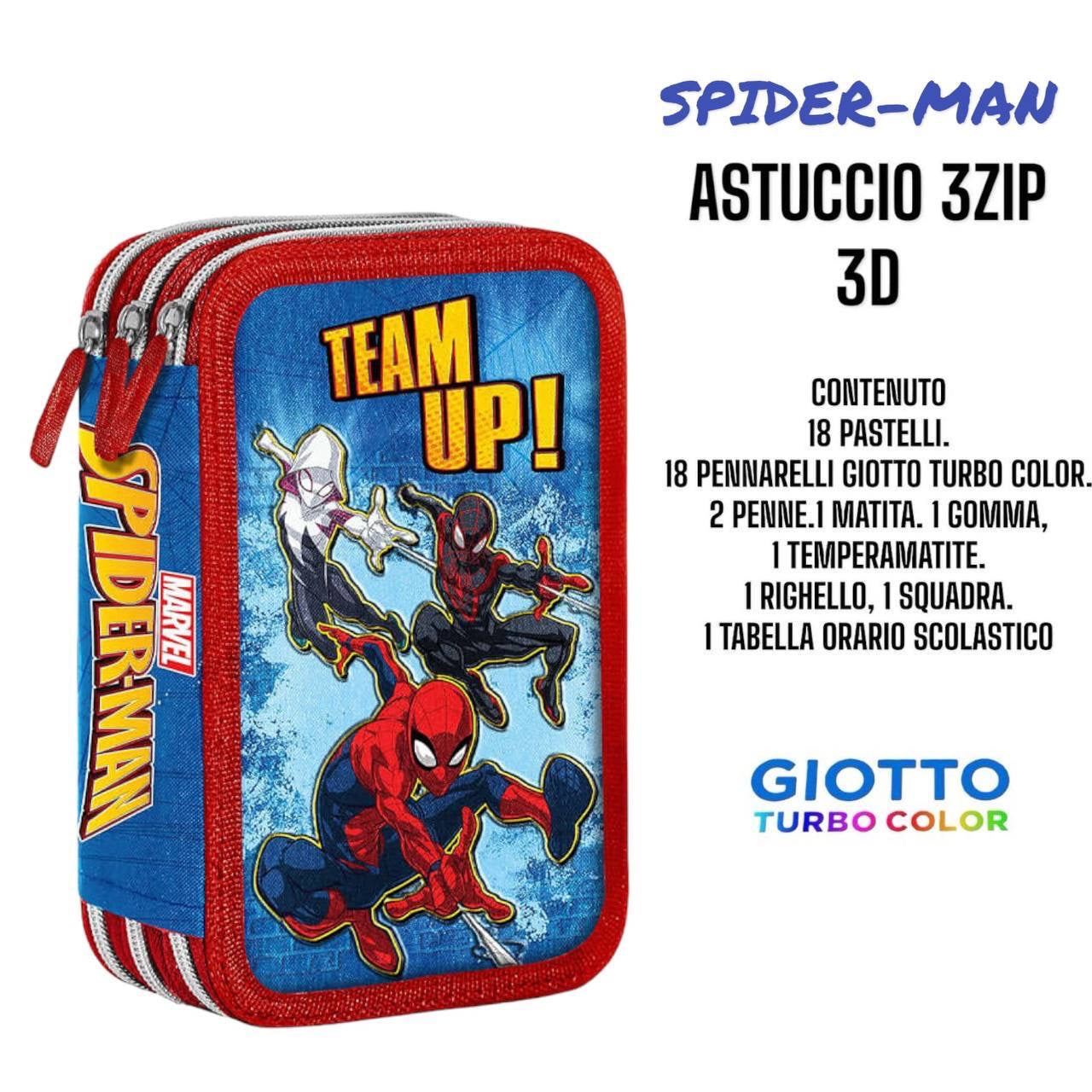 Astuccio 3 zip cartoni animati