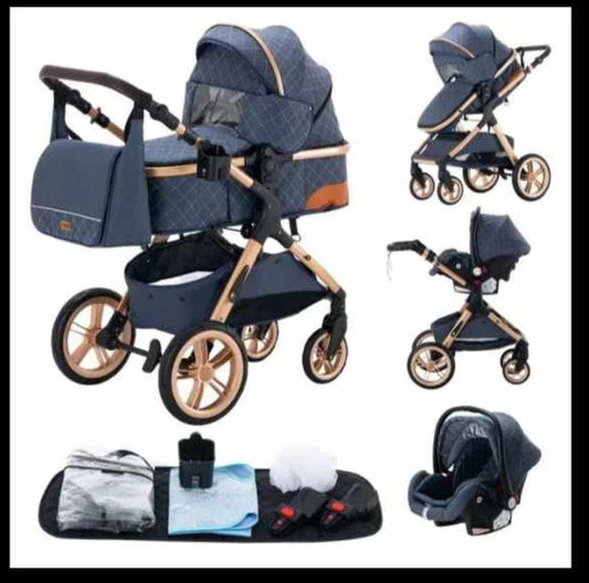 Baby-Pulman-Kinderwagen, Sitz und Tasche