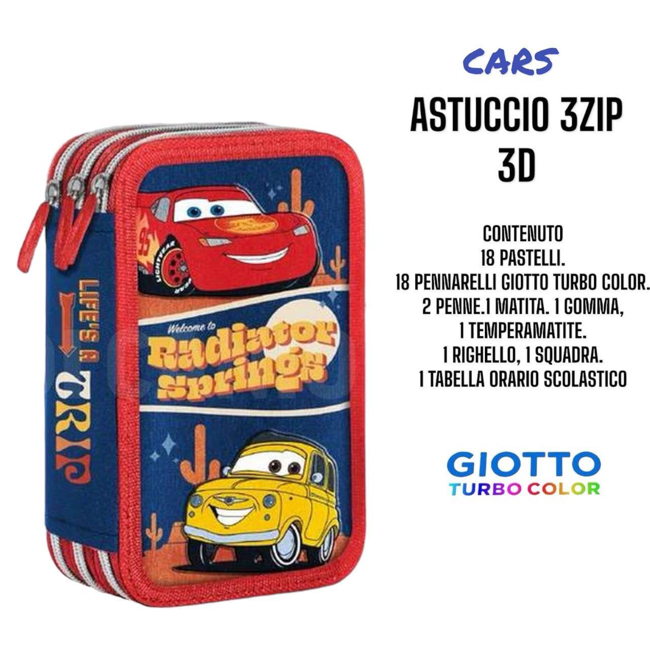 Astuccio 3 zip cartoni animati