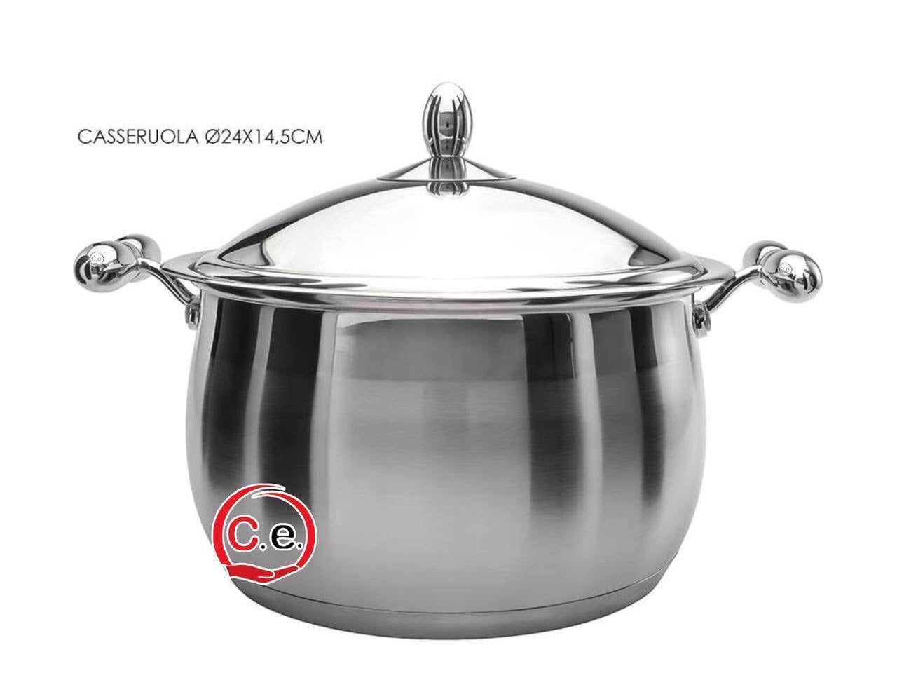 Batteria di pentole 18 pezzi acciaio inox