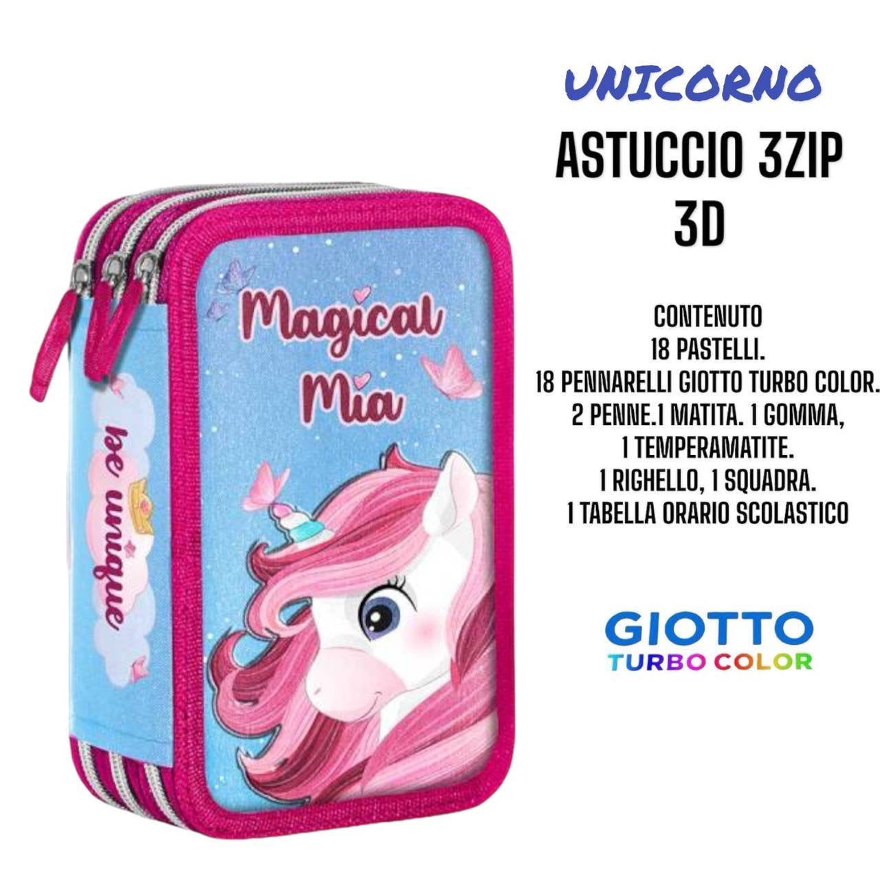 Astuccio 3 zip cartoni animati