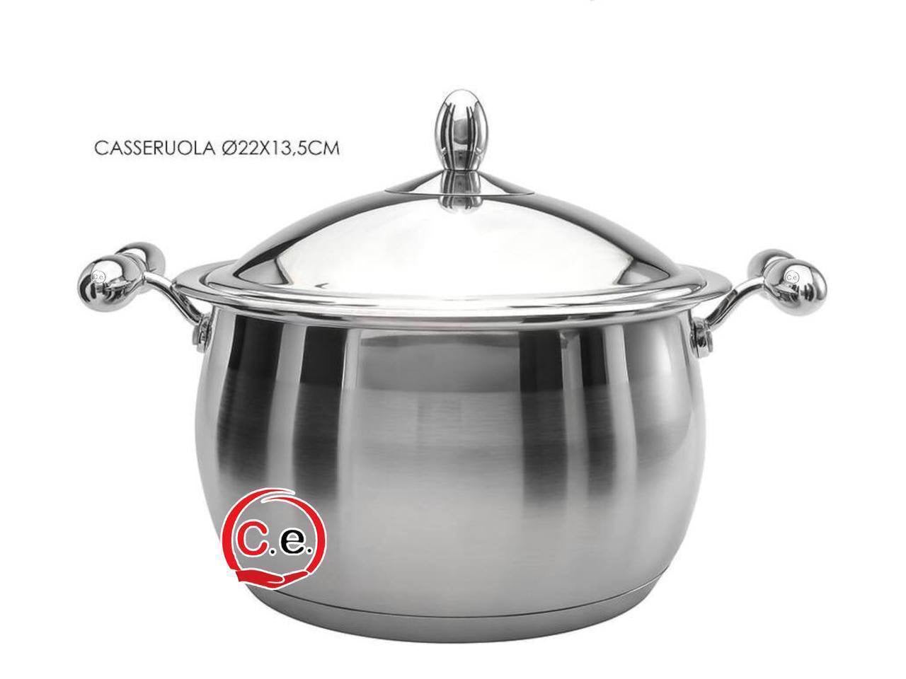 Batteria di pentole 18 pezzi acciaio inox