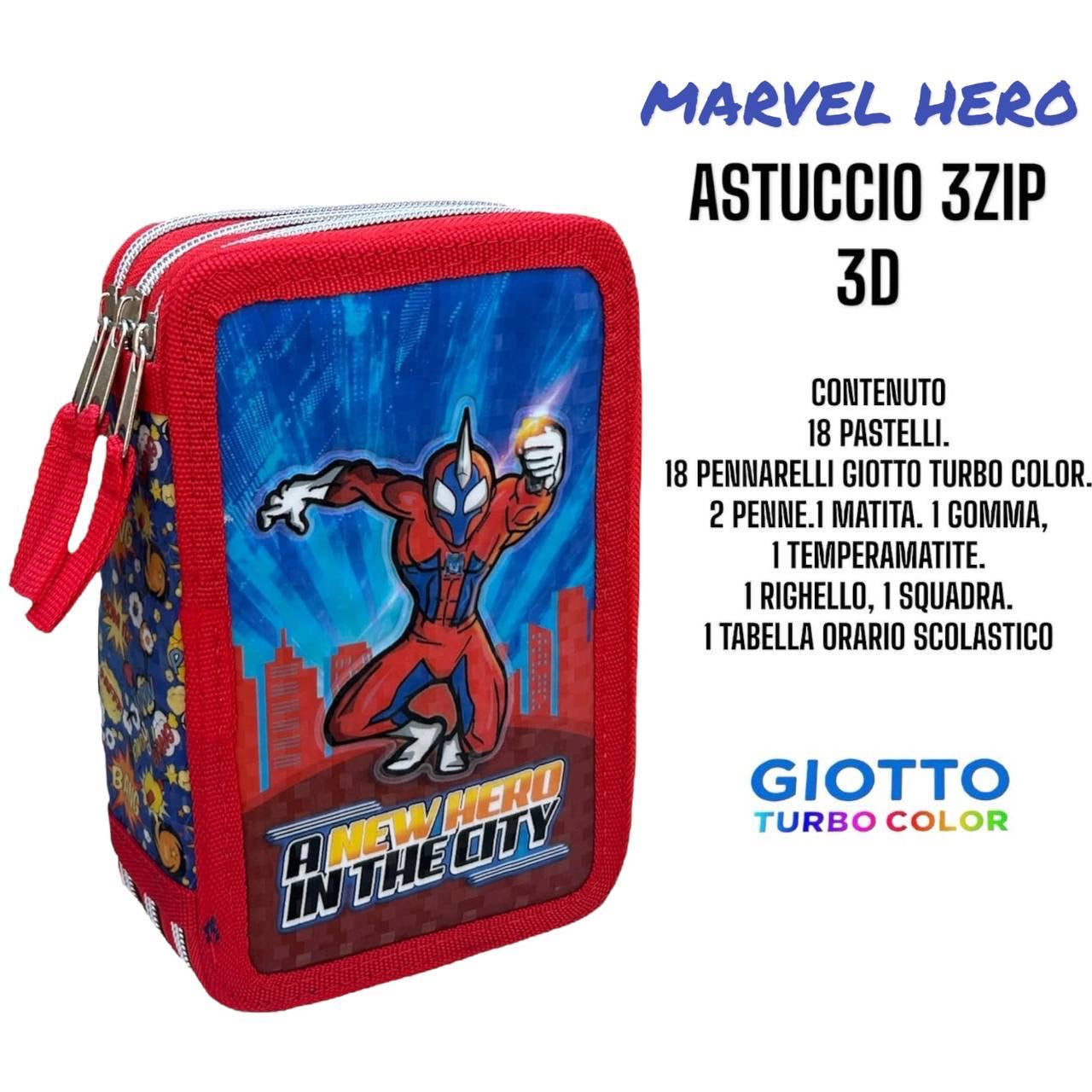 Astuccio 3 zip cartoni animati