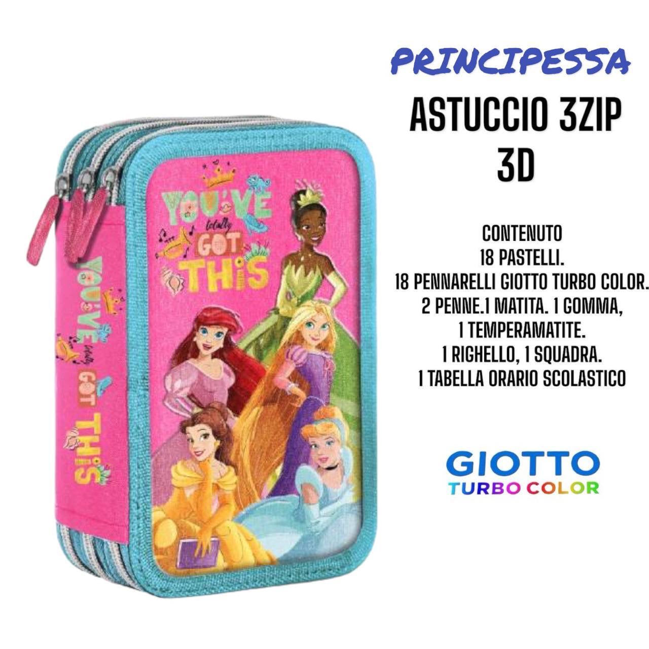 Astuccio 3 zip cartoni animati