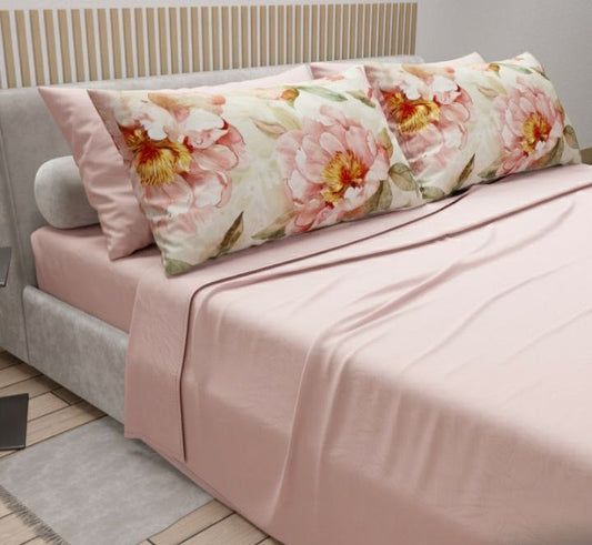 Lenzuola Matrimoniali in Cotone con 2 Federe Omaggio – Made in Italy