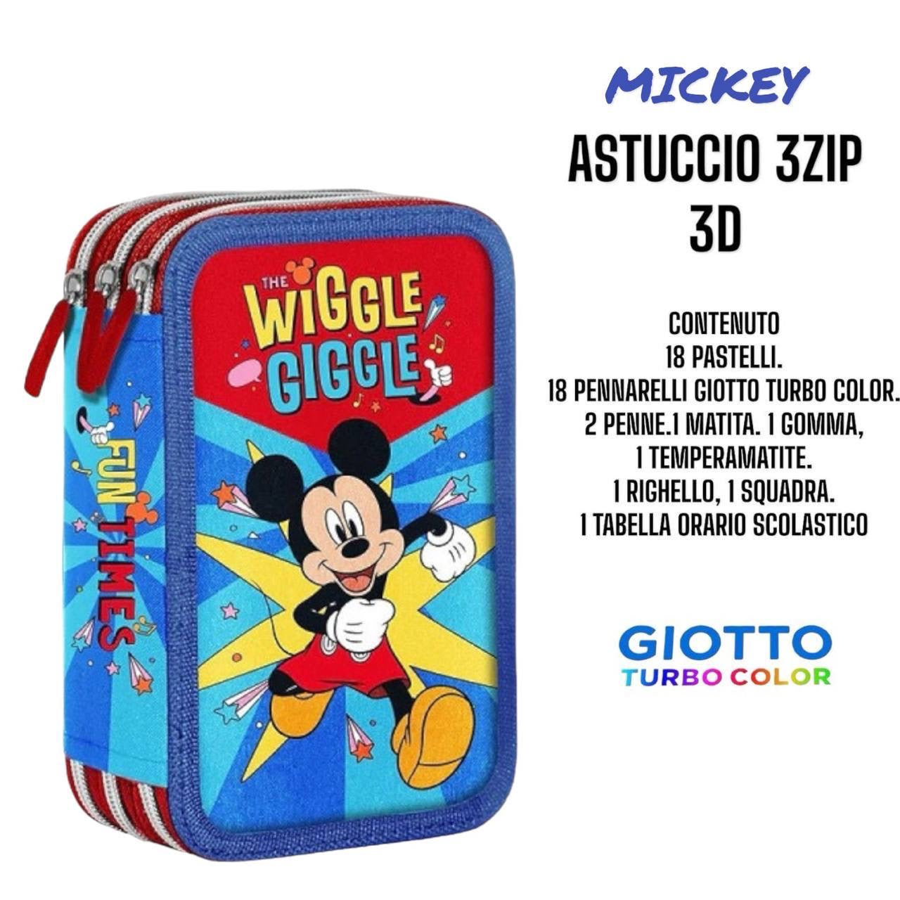 Astuccio 3 zip cartoni animati