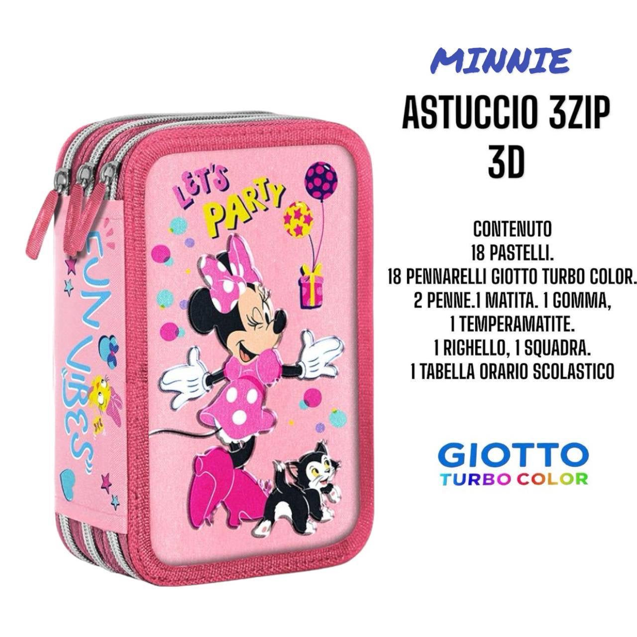 Astuccio 3 zip cartoni animati