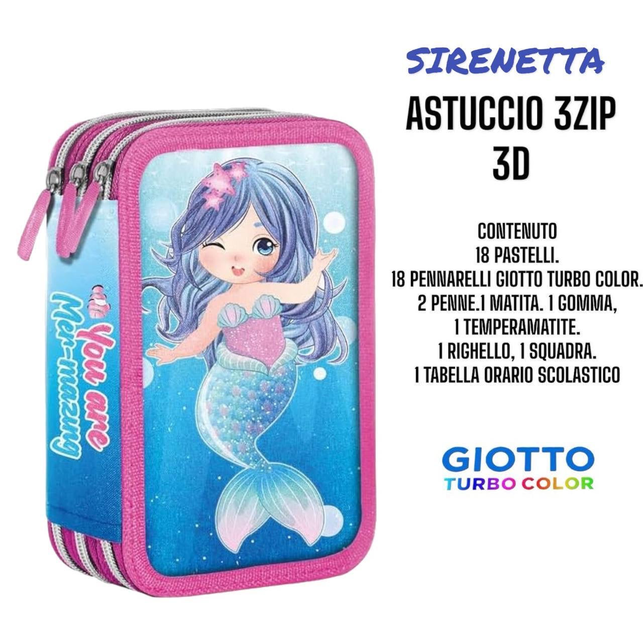 Astuccio 3 zip cartoni animati